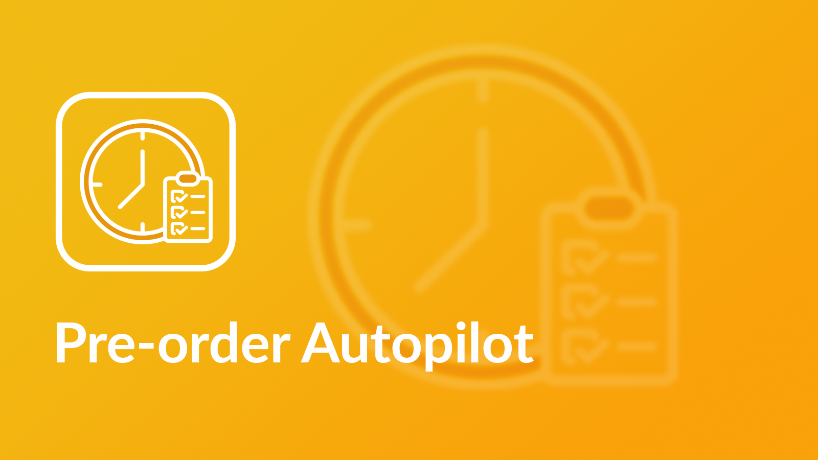 Shopify Pre-order Autopilot